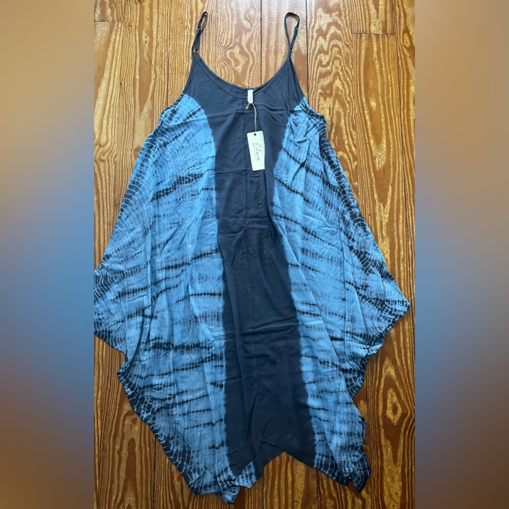 Elan tie-dye dress BLUE size XL - see actual dress photo for color - Picture 2 of 3